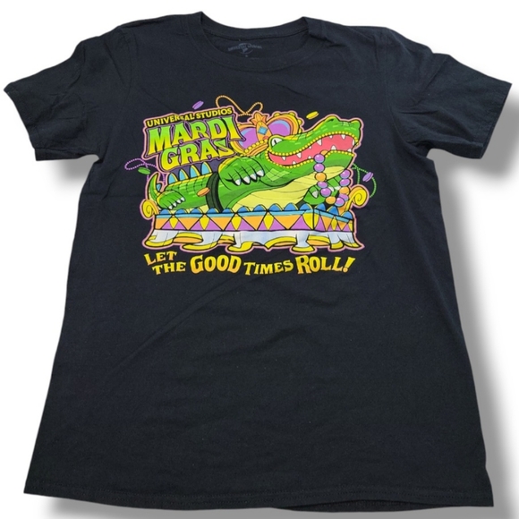 Universal Other - Universal Studios Shirt Size Small Mardi Gras "Let The Good Times Roll!" Graphic